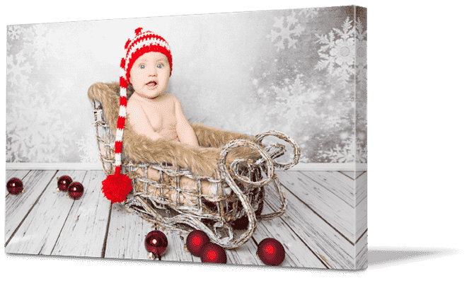 Christmas Decoration Ideas - Baby Canvas Print