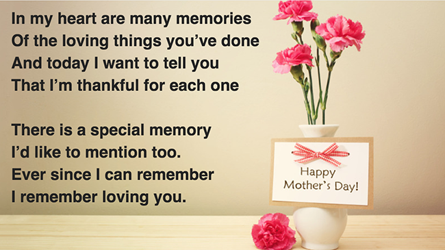 Mothers Day Poems - Blog Meme - Poem 