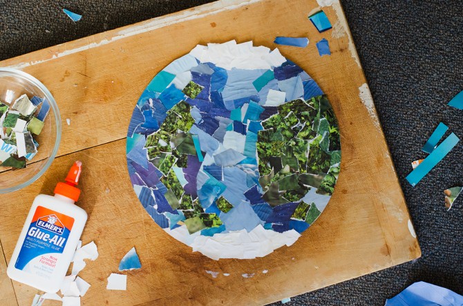 Art Projects For Kids - Earth Collage