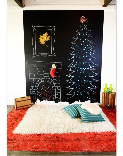 Christmas Decoration Ideas - Wall Chalk