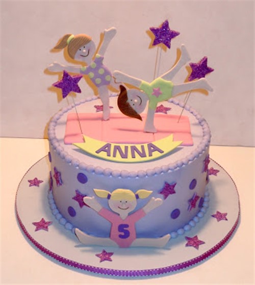 Girls Birthday Cakes - Gymnastics