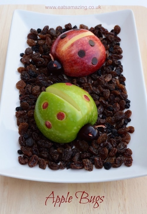 Healthy Snack Ideas - Apple Bugs