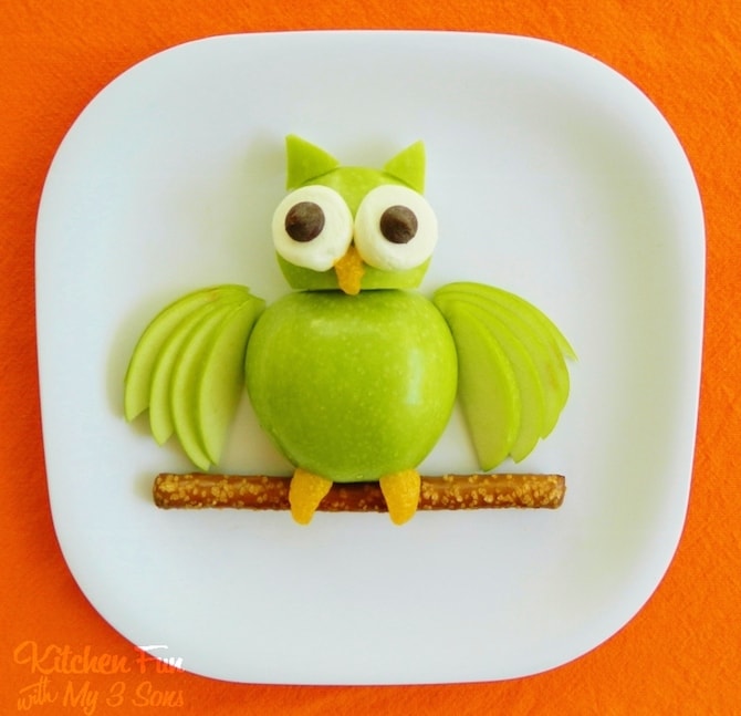Healthy Snack Ideas - Apple Owl