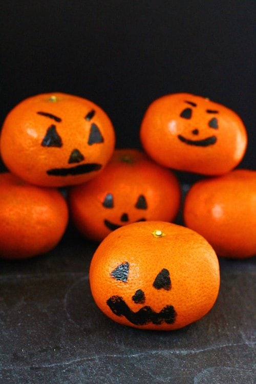 Healthy Snack Ideas - Clementine Pumpkins