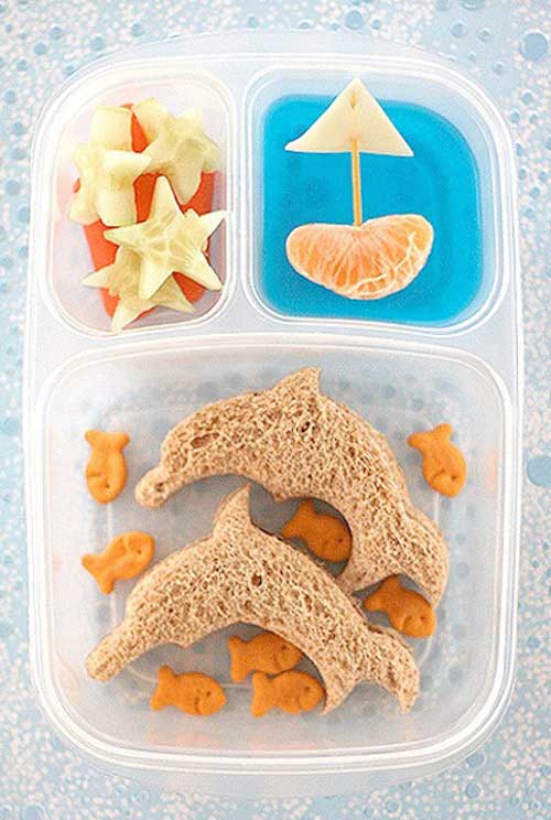 Healthy Snack Ideas - Sea Life Bento Box