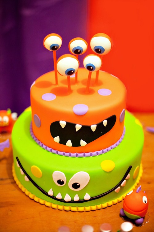 Kids Birthday Cakes - Monster Ball Cake