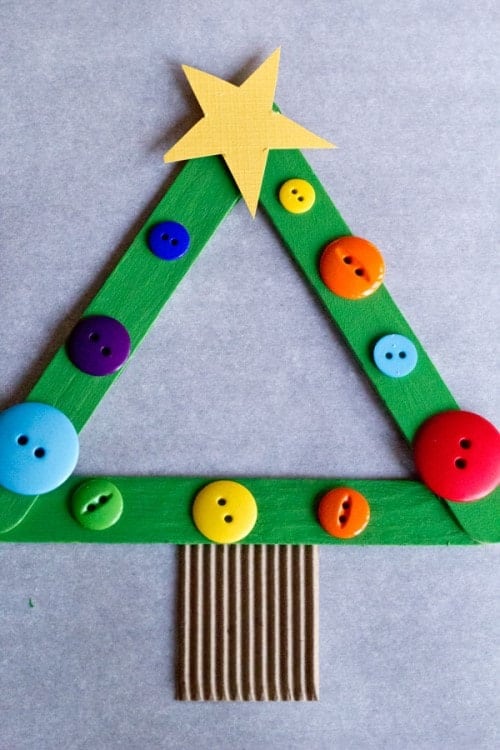 Kids Christmas Crafts - Buttons