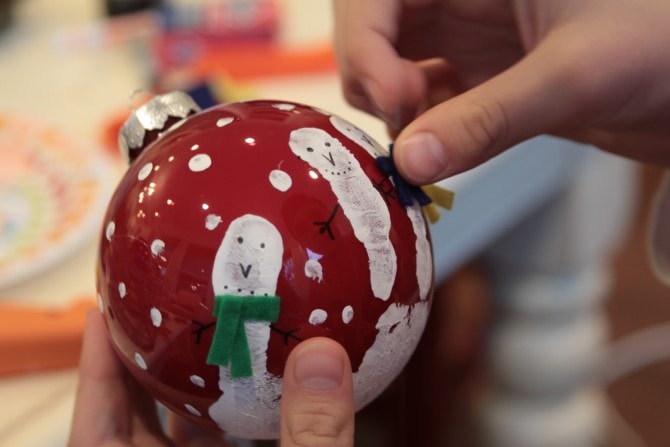 Kids Christmas Crafts - Fingerprint