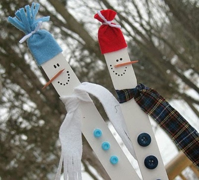 Kids Christmas Crafts - Snowman