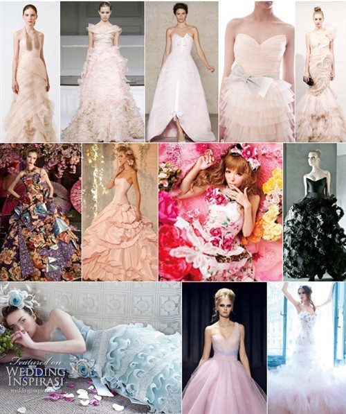Different Weddings - Color Wedding Dress