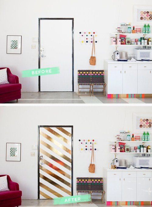 Diy Home Decor - Striped Door