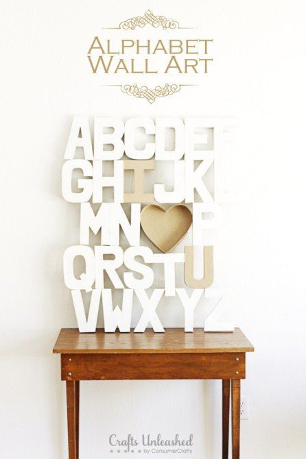 Diy Wall Art - Alphabet Wall Art