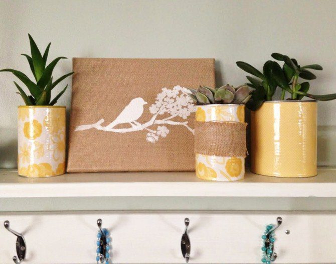 Diy Wall Art - Burlap Canvas