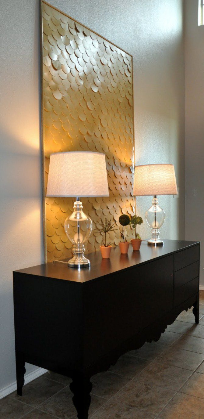 Diy Wall Art - Fish Scale Wall Art