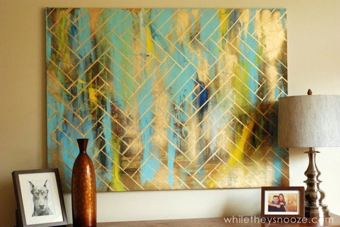Diy Wall Art - Metallic Art
