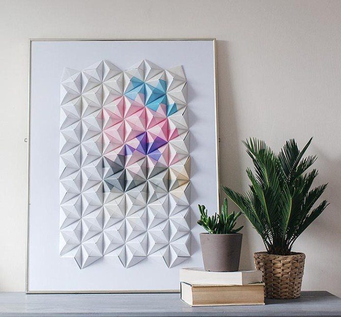 Diy Wall Art - Origami Wall Art