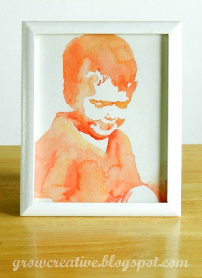 Diy Wall Art - Watercolour Portrait Wall Art