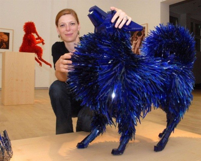 Glass Art - Glass Shard Animal Sculptures
