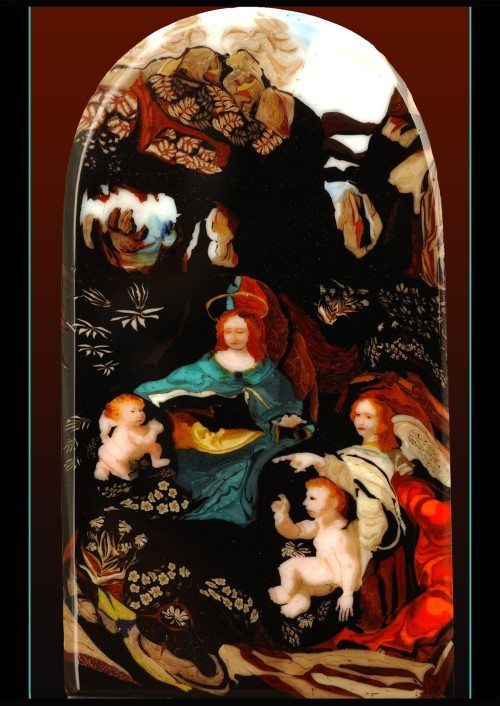 Glass Art - Madonna Of The Rocks