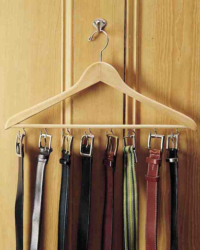 Homemade Gifts - Belt Rack