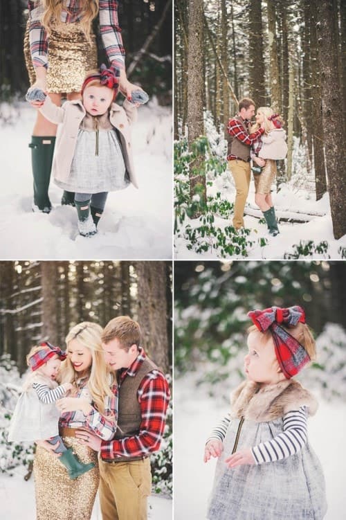 Family Portrait Ideas - Winter