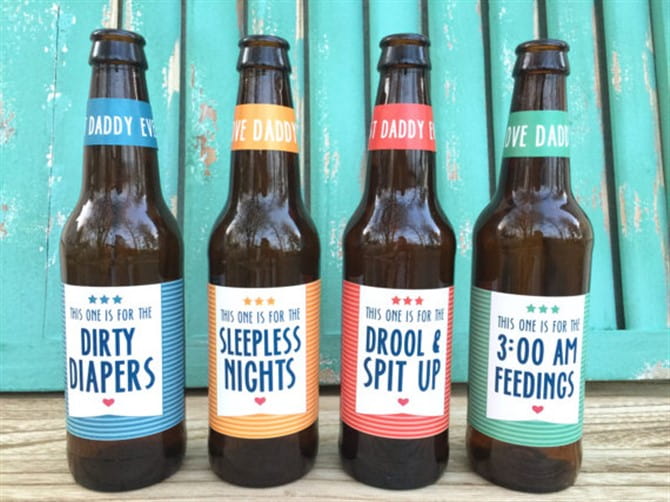 Fathers Day Gifts For First Time Dads - Labeled Beer Bottle