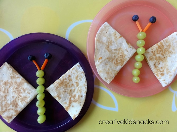 Healthy Snack Ideas - Butterfly Quesadilla