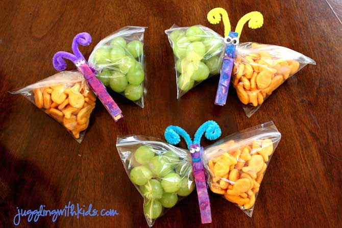 Healthy Snack Ideas - Butterfly Snacks