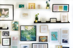 ideas to display photos shelving