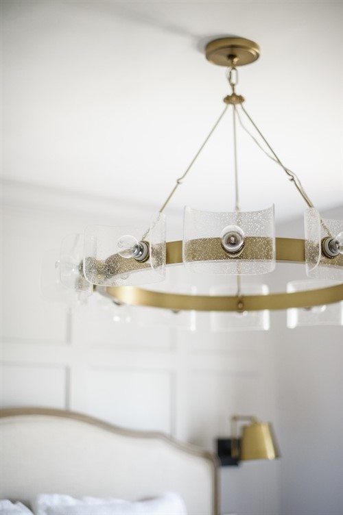 Master Bedroom Decorating Ideas - Oversized Chandelier