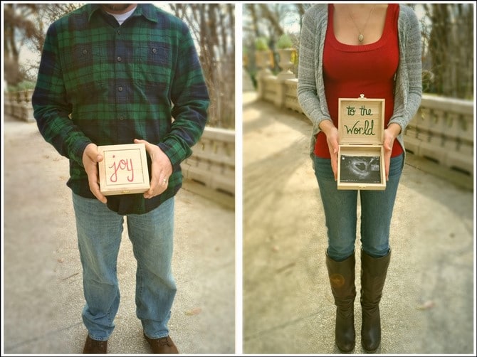 Pregnancy Announcement Ideas - Joy To The World