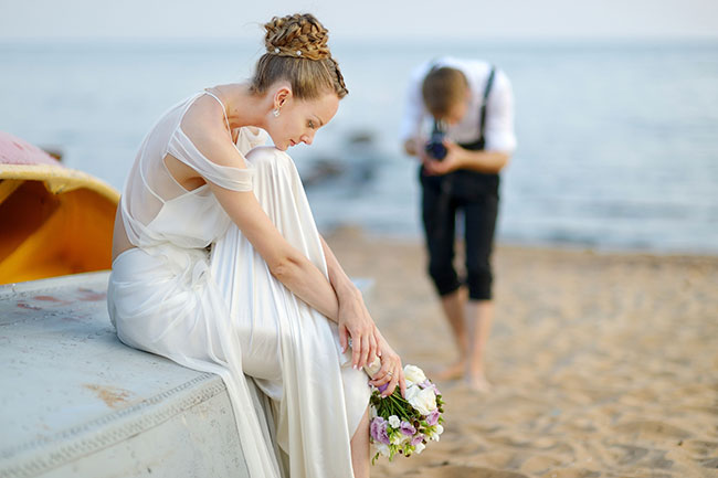 Quality Wedding Photographer - Bride Being Photographed