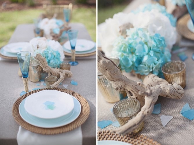 Wedding Themes - Modern Aqua Rustic