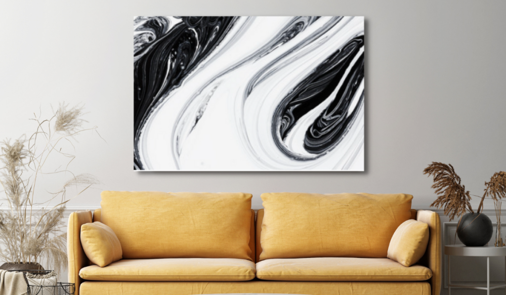 black and white wall art