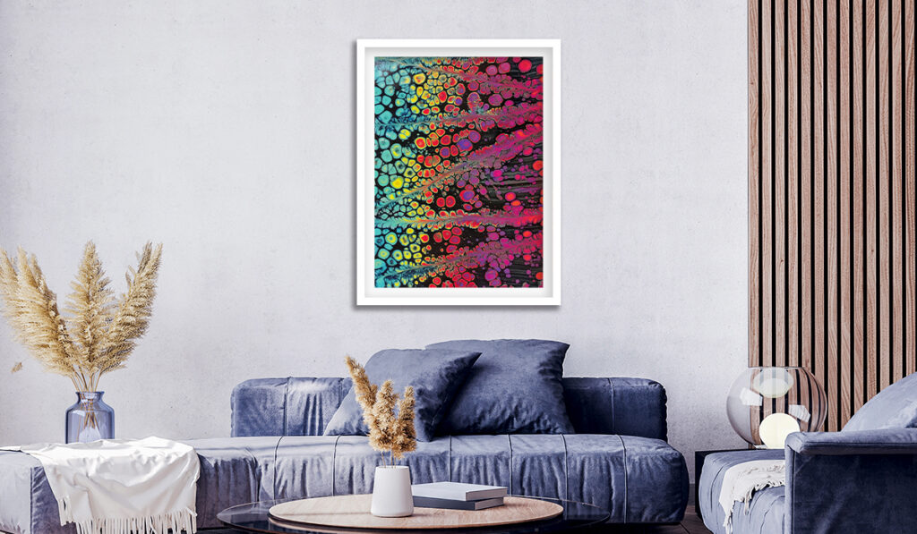 Abstract framed print