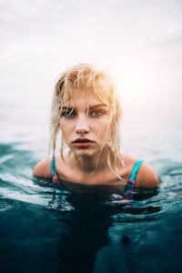 Portrait water girl