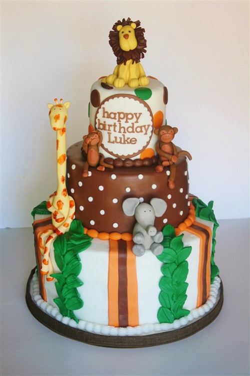 Boys Birthday Cakes - Safari