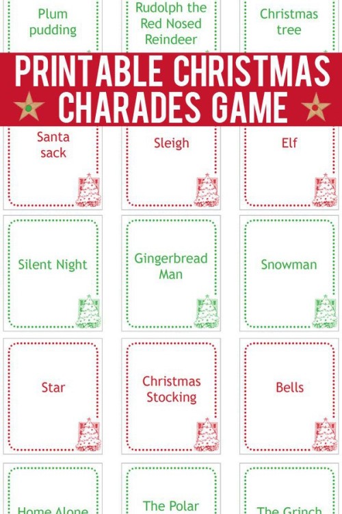 Christmas Activities - Christmas Charades