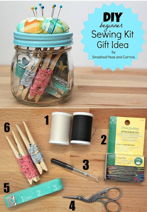 Creative Gift Ideas - Sewing Kit In A Jar