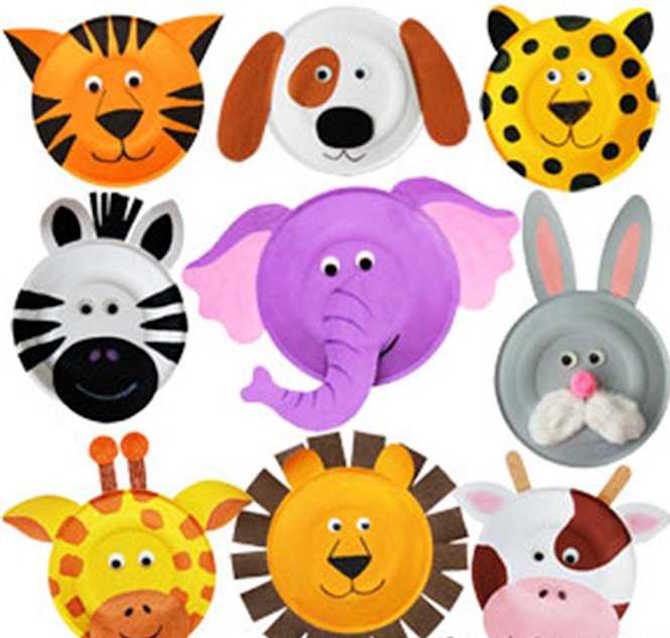 Easy Craft Ideas For Kids - Paper Plate Animals