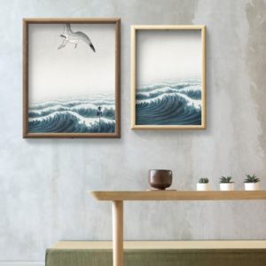 Floating frame for canvas wood