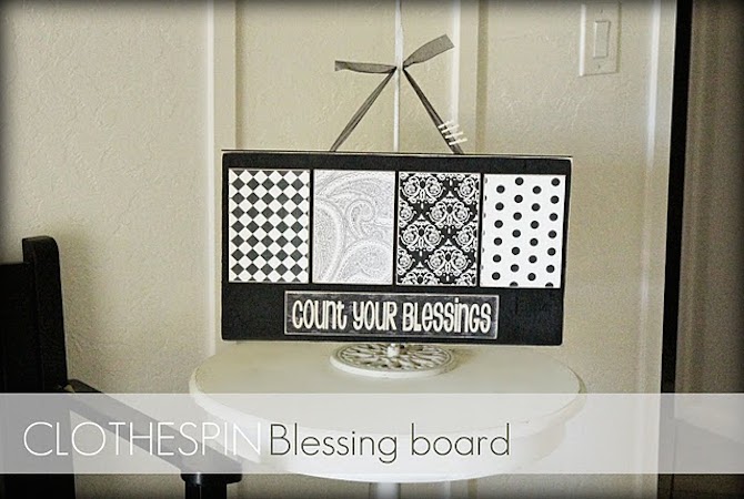 Homemade Gifts - Blessing Board