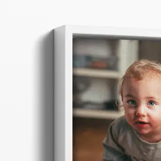 White Floating Frame