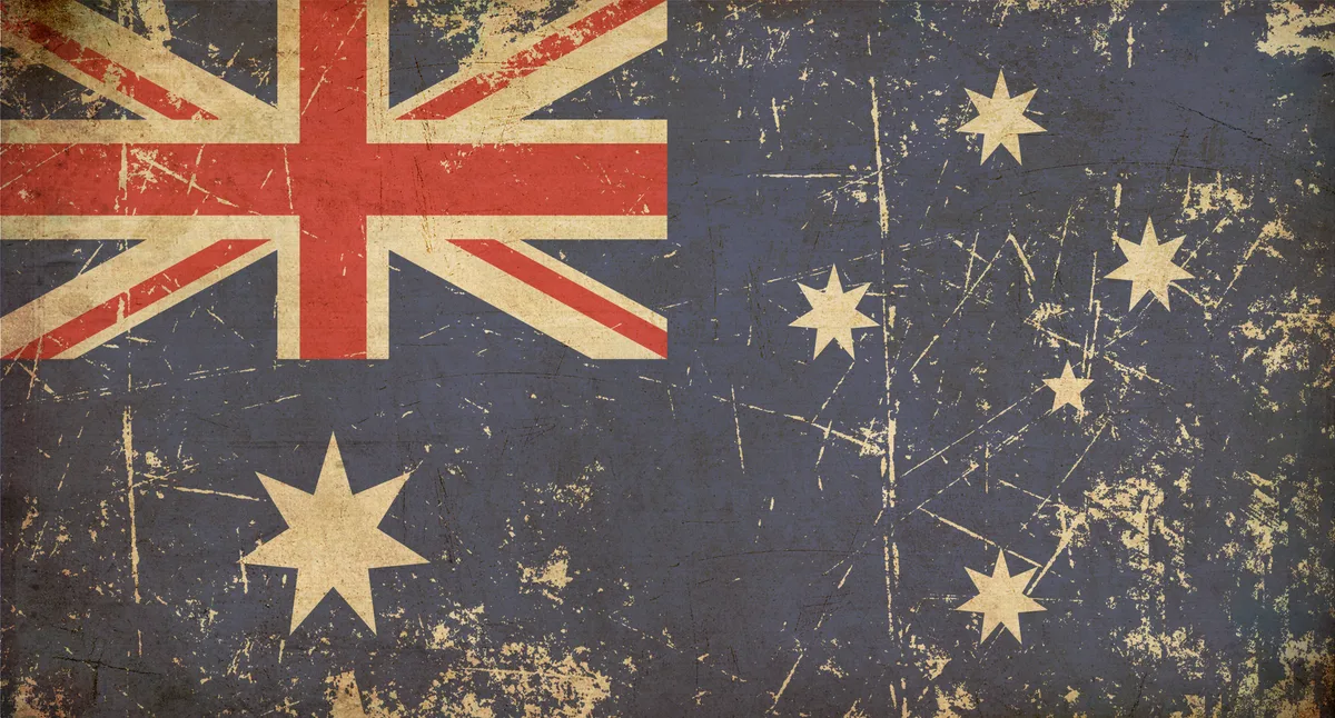 Vintage Weathered Flag Art