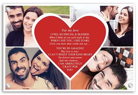 Personalised Gifts - Valentine Canvas