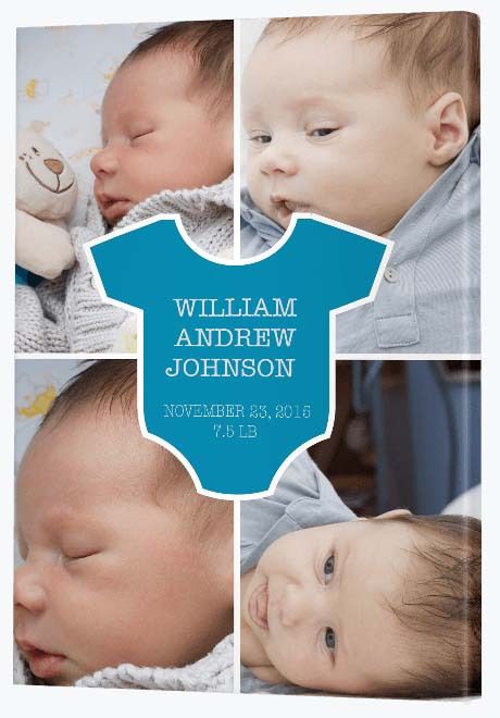 Personalised Gifts - Baby Canvas