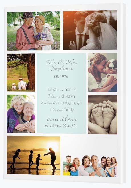 Personalised Gifts - Anniversary Canvas